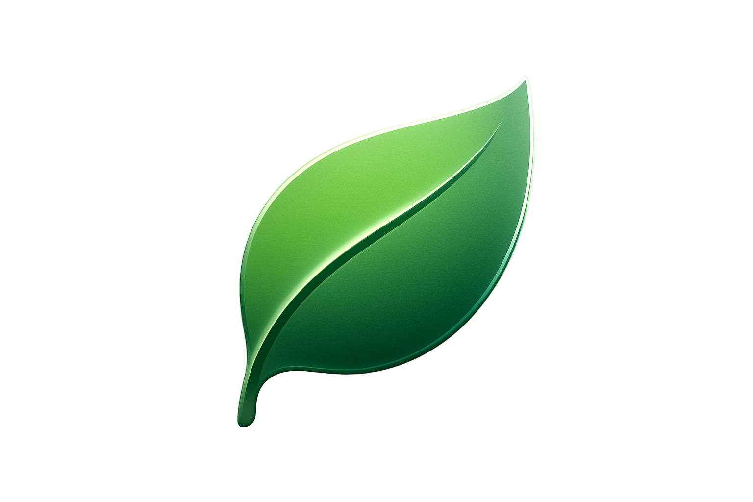Icon: ♻️ (eco icon)

	•	Leaf Gradient: From #5AAE63 (fresh green) → #3C7A4C (natural depth)
	•	Accent Glow: Soft highlight of #C3E8C8 for a clean, eco-modern finish
	•	Background: Neutral white or #F7F8F9 so the green pops clearly

💡 Icon Concept

A minimal, elegant leaf symbol — slightly curved with a glowing edge or metallic sheen to maintain the same luxury-tech vibe as the other icons.


Soft matte gradient (natural clean look)?